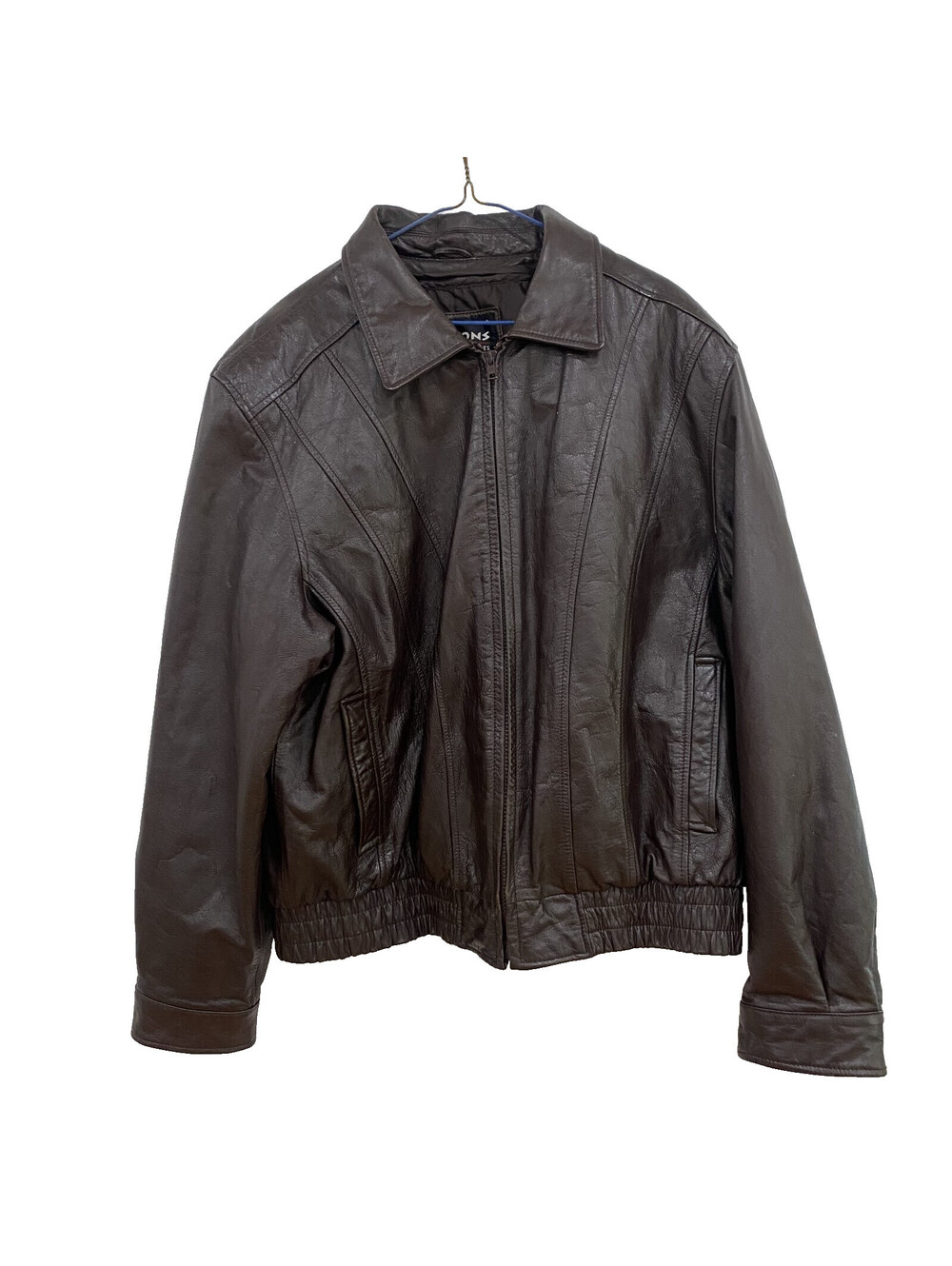 Wilsons Leather Bomber Jacket Size L Removable Vest 3M Thermal Thinsulate Brown